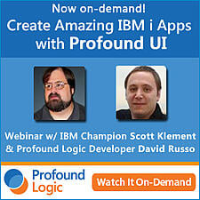 Now on-demand: Create Amazing IBM i Applications with Profound UI