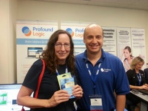 Linda O'Neil, winner of our $150 prize drawing at the OCEAN IBM i Tech Conference