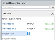 grid properties-database join