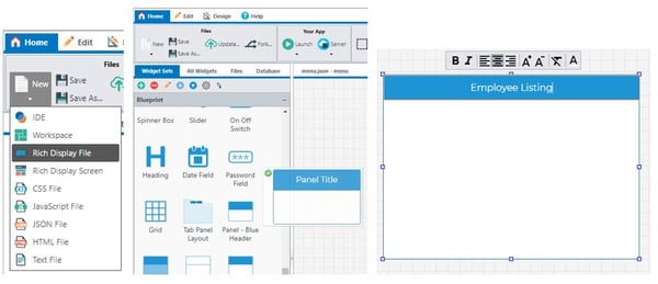 employee list panel